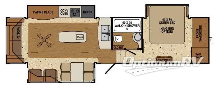 2015 Augusta RV Flex AF 34RS Floorplan Photo
