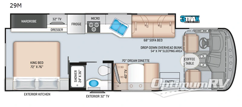 2020 Thor Windsport 29M RV Floorplan Photo