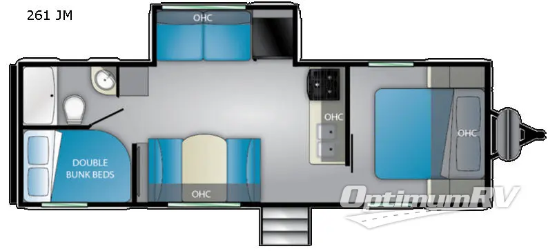 2019 Heartland Trail Runner 261JM RV Floorplan Photo