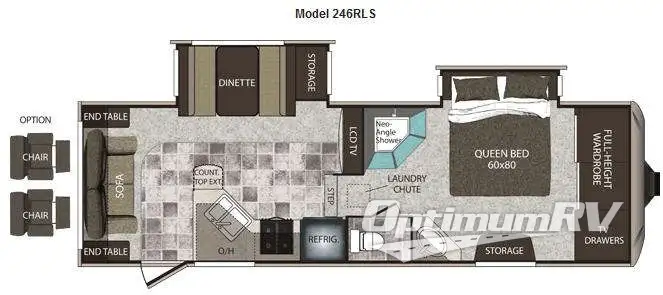 2013 Keystone Cougar High Country 246RLS Floorplan Photo