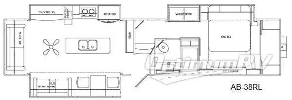 2017 Augusta RV Ambition AB-38RL Floorplan Photo