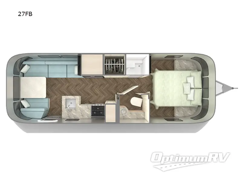 2022 Airstream International 27FB Floorplan Photo