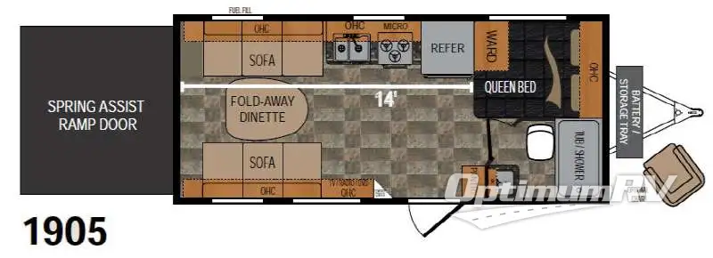 2016 Dutchmen Rubicon 1905 Floorplan Photo