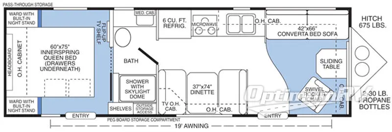 1999 Sunline Solaris Classic T-2753 Floorplan Photo