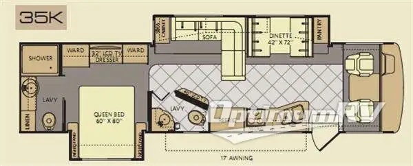 2012 Fleetwood Bounder 35K Floorplan Photo