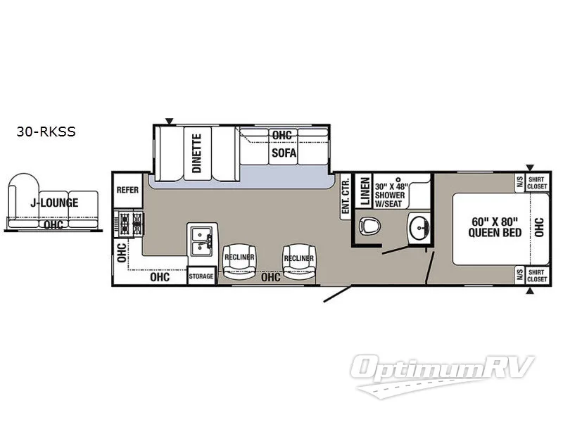 2018 Palomino Puma 30RKSS RV Floorplan Photo