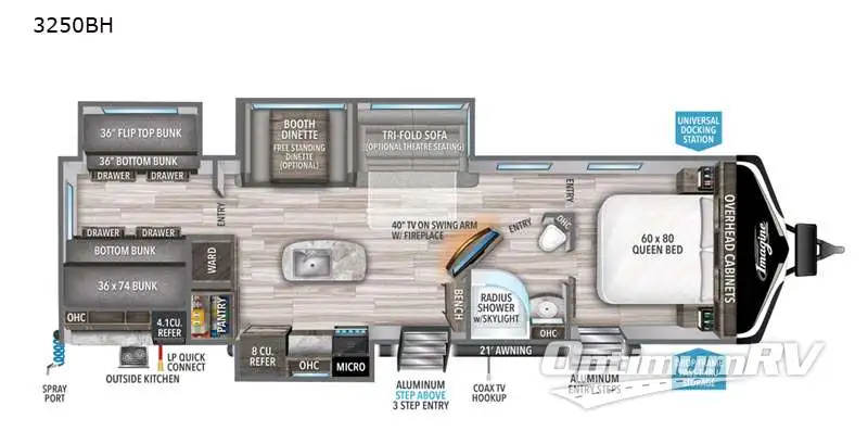 2021 Grand Design Imagine 3250BH Floorplan Photo