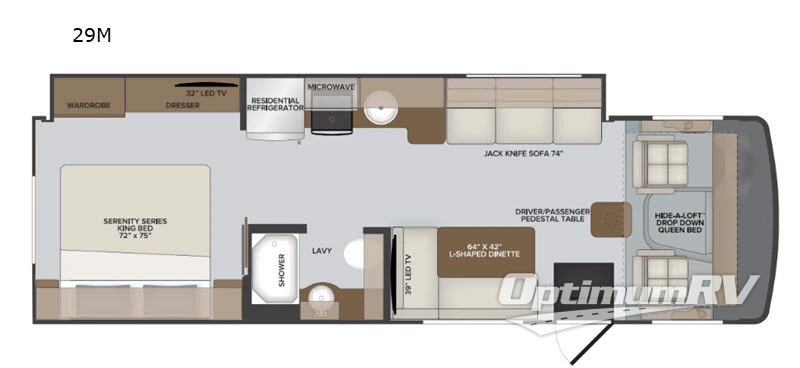 2020 Holiday Rambler Admiral 29M Floorplan Photo