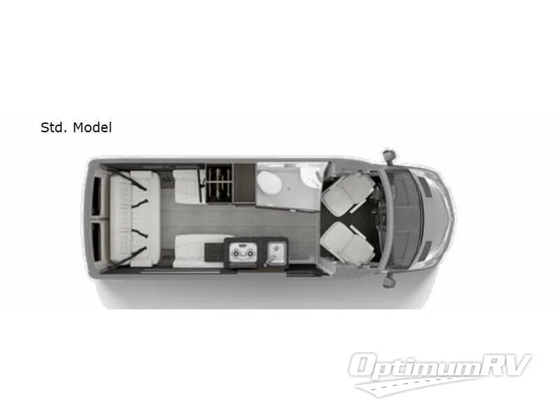 2022 Airstream Interstate Nineteen Std. Model Floorplan Photo