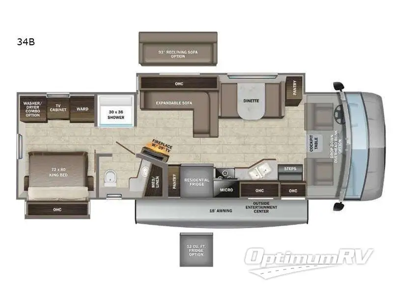 2022 Entegra Vision XL 34B RV Floorplan Photo