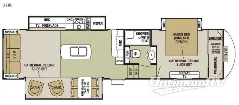 2015 Forest River Cedar Creek Silverback 33IK RV Floorplan Photo
