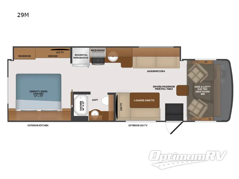 2023 Fleetwood Flair 29M Floorplan Photo