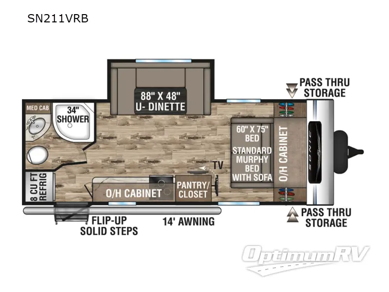 2022 Venture Sonic SN211VRB Floorplan Photo