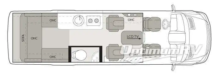 2010 Four Winds Ventura 170S RV Floorplan Photo