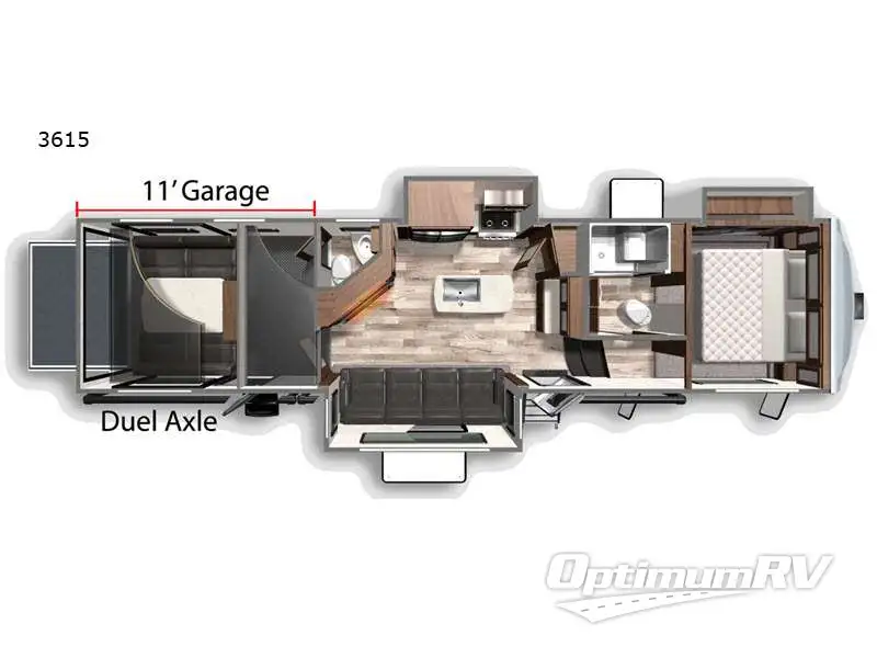 2021 Dutchmen Voltage 3615 Floorplan Photo