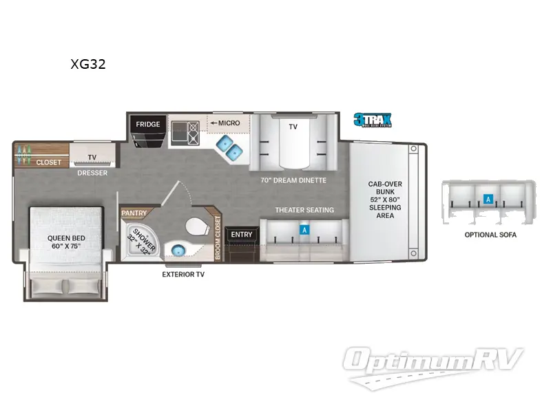 2023 Thor Omni XG32 Floorplan Photo