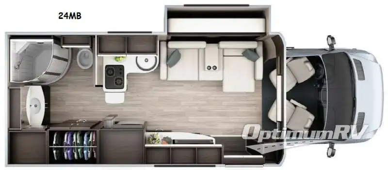 2015 Leisure Travel Unity U24MB Floorplan Photo