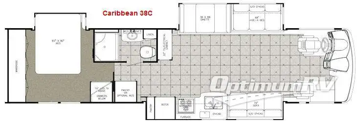 2009 Gulf Stream Caribbean 38C Floorplan Photo