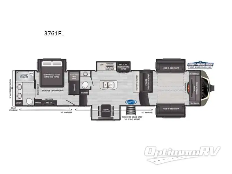 2021 Keystone Montana 3761FL RV Floorplan Photo
