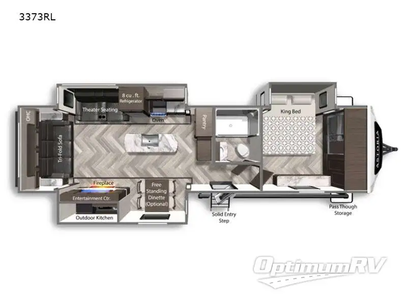 2021 Dutchmen Astoria 3373RL Floorplan Photo