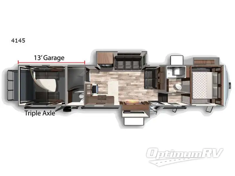 2021 Dutchmen Voltage 4145 Floorplan Photo