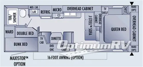 2006 Jayco Jay Flight 27BH Floorplan Photo