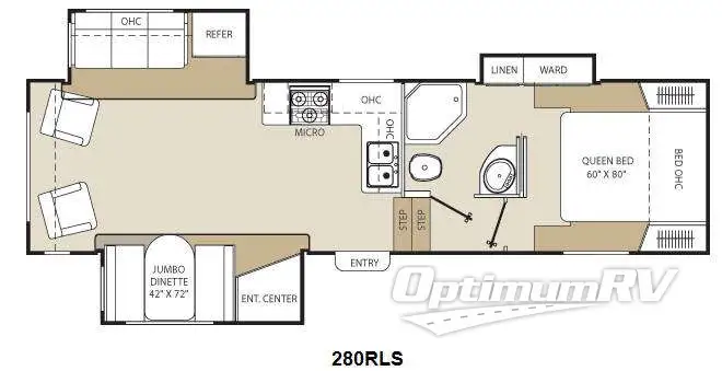 2011 Coachmen Chaparral Lite 280RLS Floorplan Photo