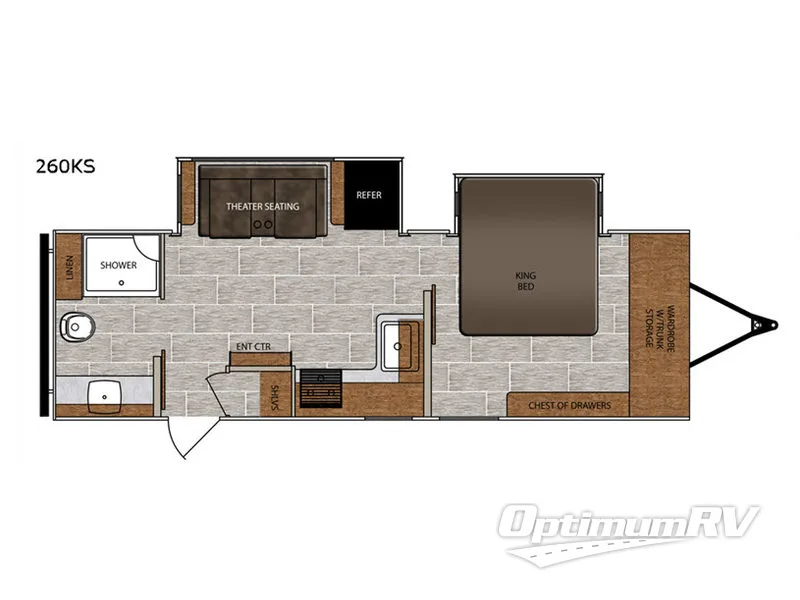 2020 Prime Time Tracer 260KS Floorplan Photo
