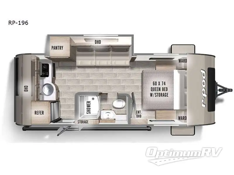 2021 Forest River R Pod RP-196 Floorplan Photo