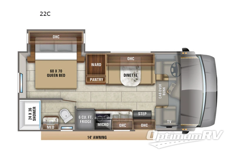 2020 Jayco Redhawk SE 22C Floorplan Photo