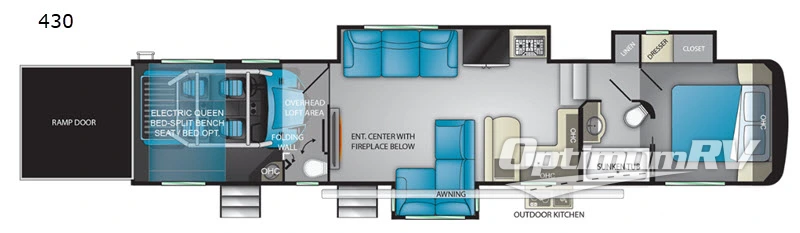 2019 Heartland Road Warrior 430 Floorplan Photo