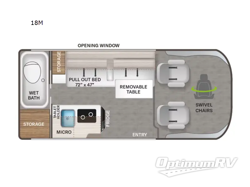 2022 Thor Scope 18M Floorplan Photo