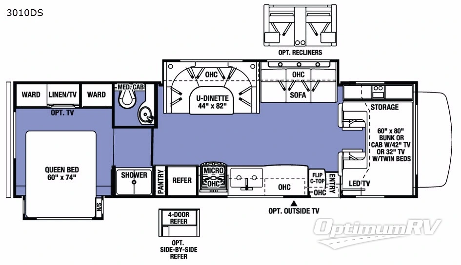 2017 Forest River Sunseeker 3010DS Ford Floorplan Photo