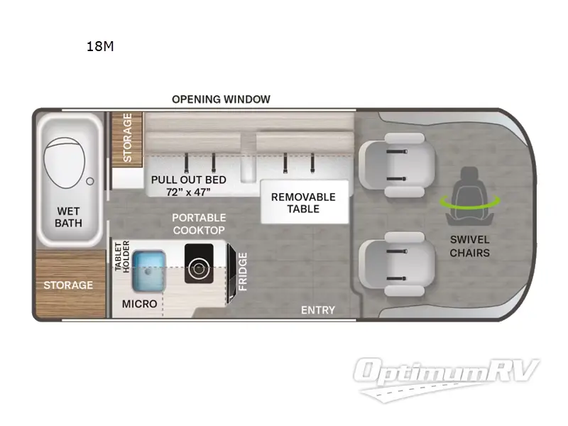 2024 Thor Scope 18M Floorplan Photo