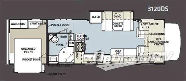2011 Forest River Sunseeker 3120DS Floorplan Photo