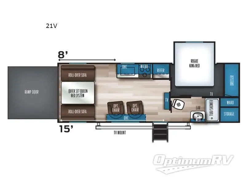 2021 Forest River Vengeance Rogue 21V Floorplan Photo