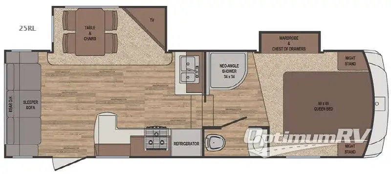 2017 Forest River Sabre Lite 25RL Floorplan Photo