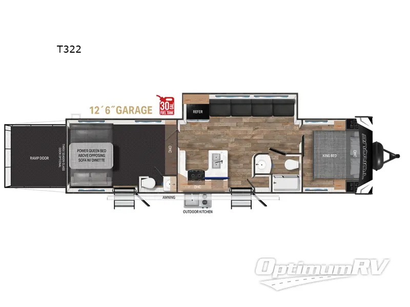 2024 Heartland Torque T322 Floorplan Photo