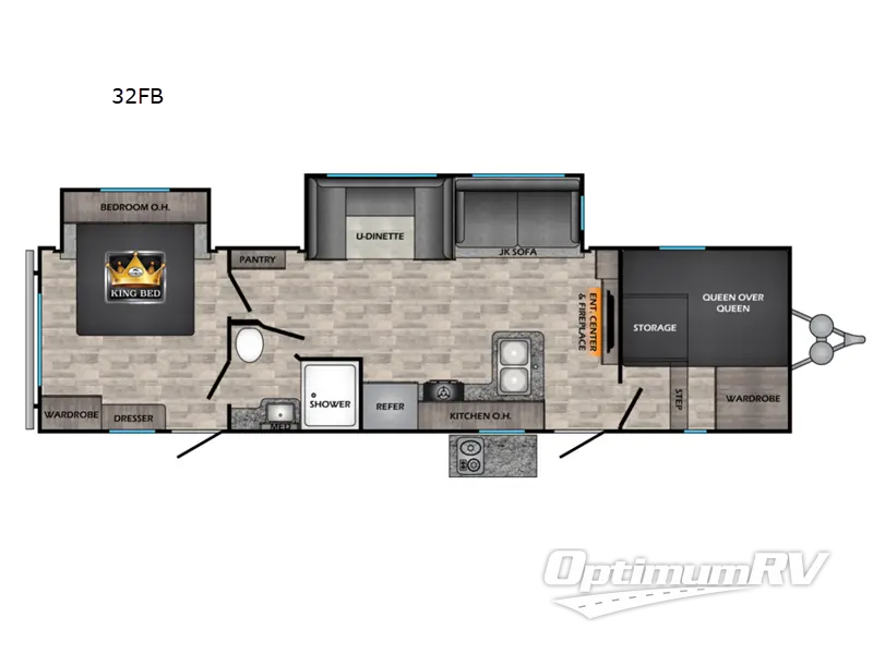 2022 CrossRoads Volante 32FB RV Floorplan Photo