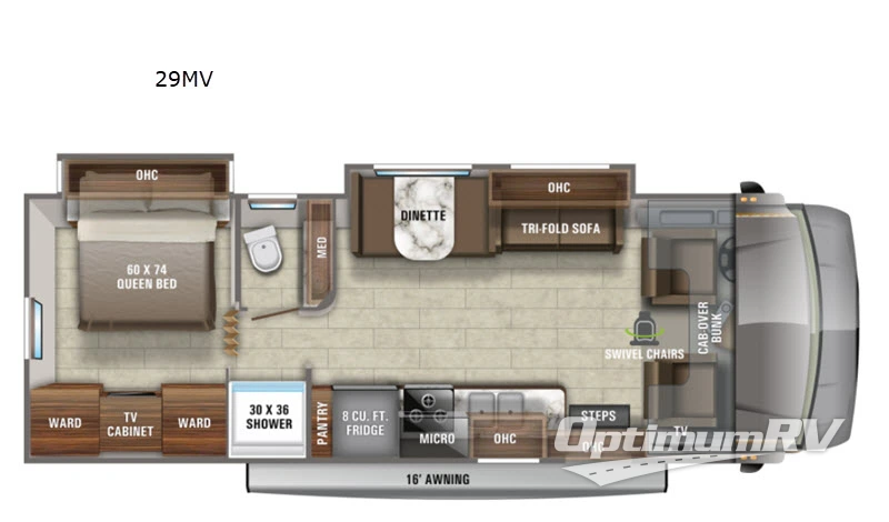 2021 Jayco Greyhawk 29MV Floorplan Photo