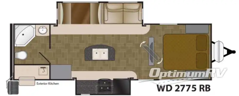 2016 Heartland Wilderness 2775RB Floorplan Photo