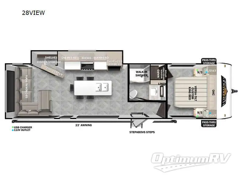 2024 Forest River Wildwood View 28VIEW Floorplan Photo
