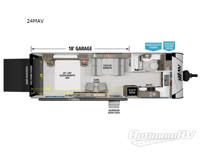 2025 Grand Design Momentum MAV 24MAV Floorplan Photo