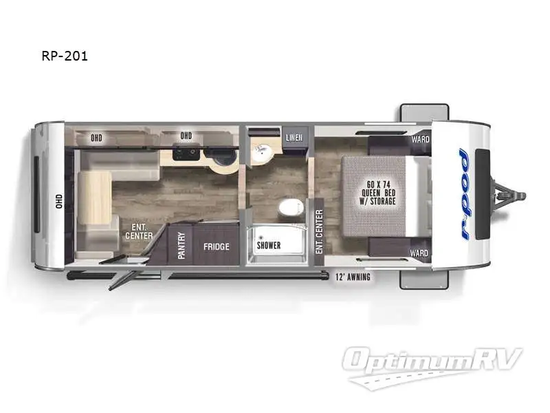 2023 Forest River R Pod RP-201 RV Floorplan Photo