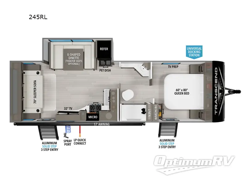 2024 Grand Design Transcend Xplor 245RL Floorplan Photo