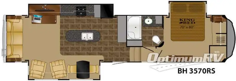 2014 Heartland Bighorn 3570RS Floorplan Photo