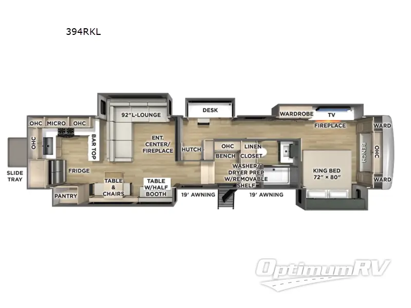 2026 Forest River Puma Grand Mesa 394RKL RV Floorplan Photo
