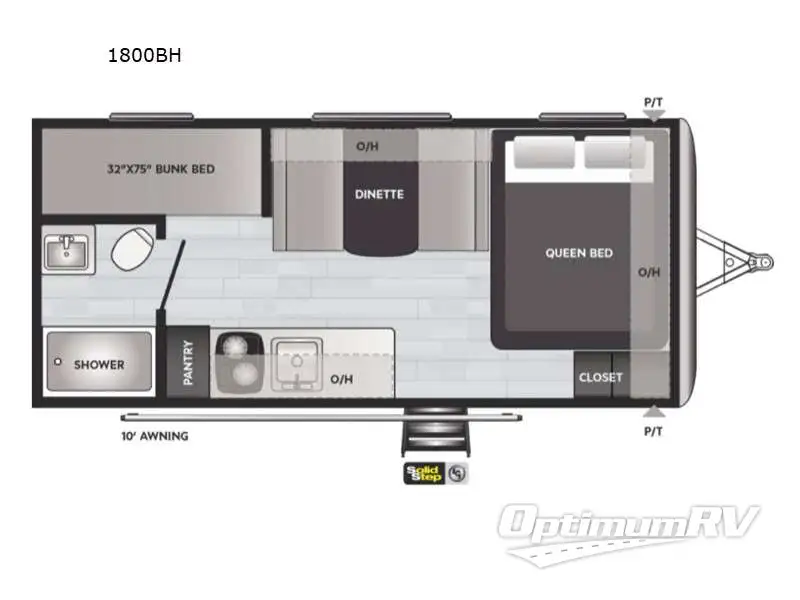 2021 Keystone Springdale Mini 1800BH Floorplan Photo