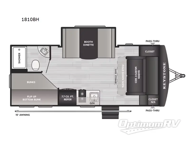 2026 Keystone Springdale Mini 1810BH Floorplan Photo