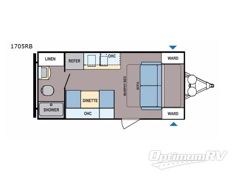 2018 Dutchmen Coleman Light LX 1705RB Floorplan Photo
